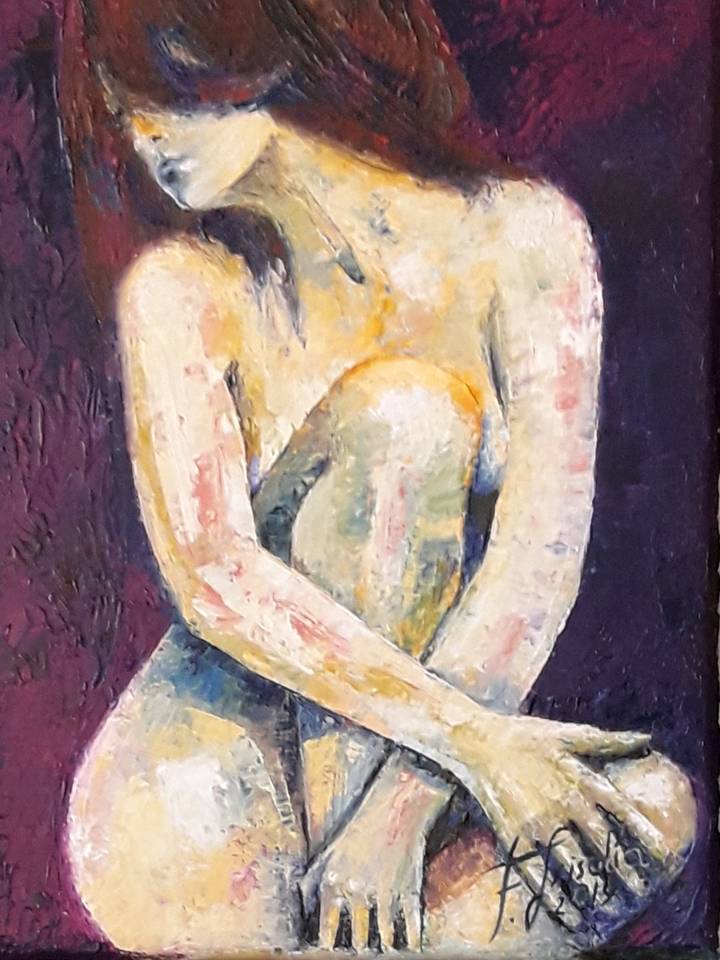 desnudo - óleo espátula - 3